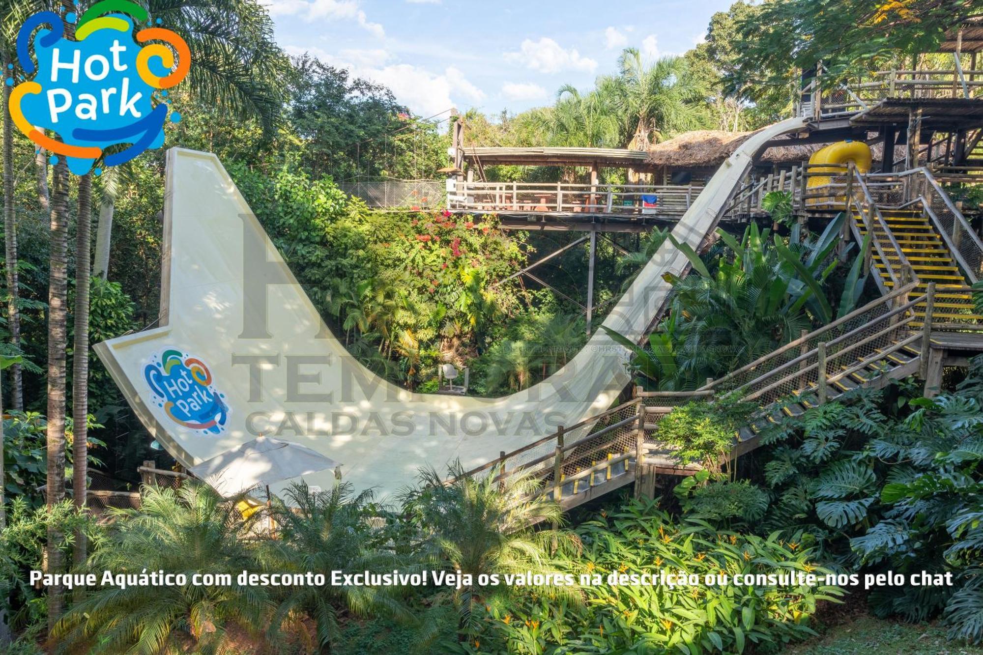 Hotel De Luxo Em Caldas Novas Com Ingressos Com Valor Exclusivo Nos Clubes Hot Park, Lagoa Termas, Waterpark, E Nautico!!! Kültér fotó